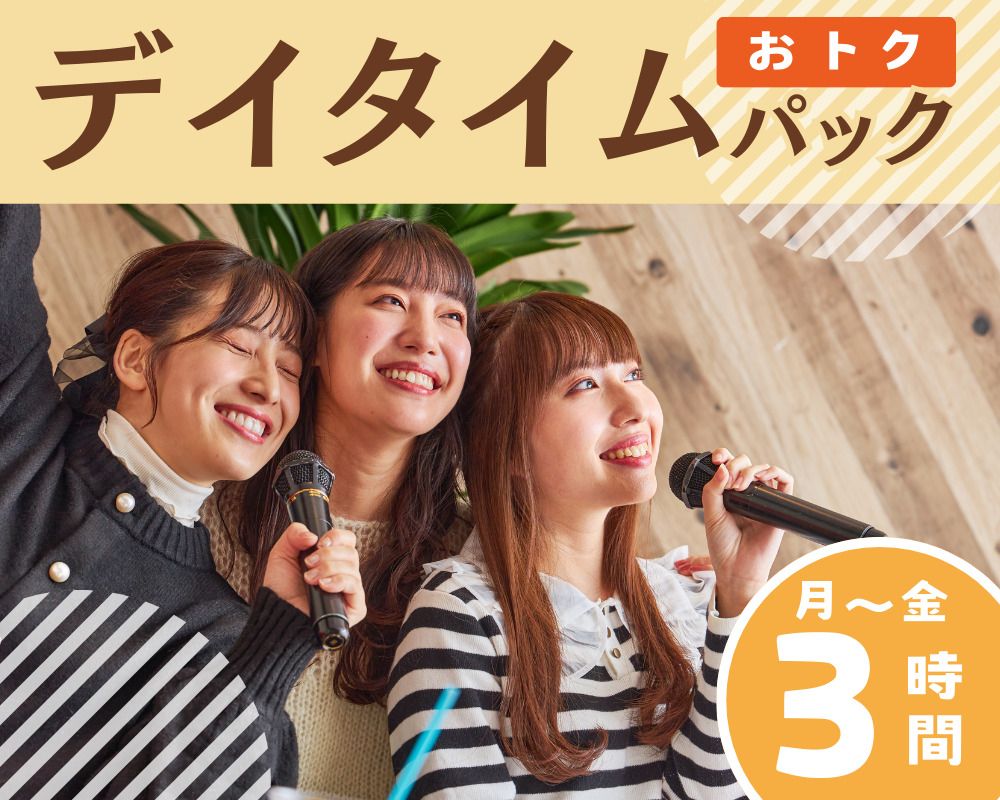 【月～金★限定価格】デイタイムパック3時間