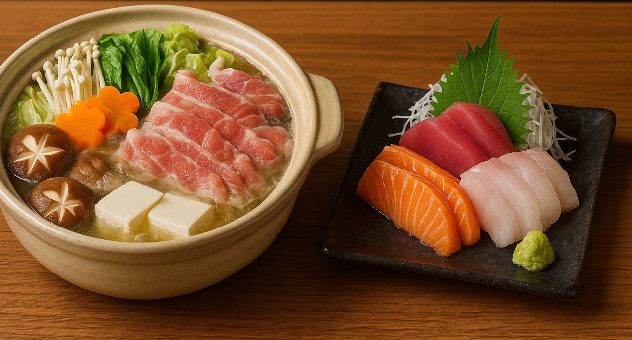 Premium Nabe & Sashimi Set