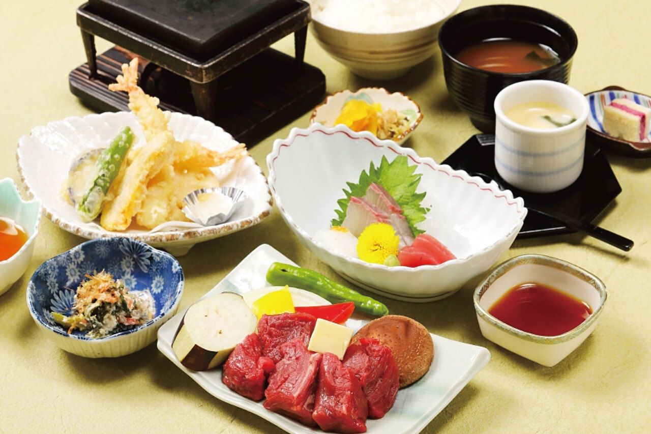 国産牛陶板焼き御膳