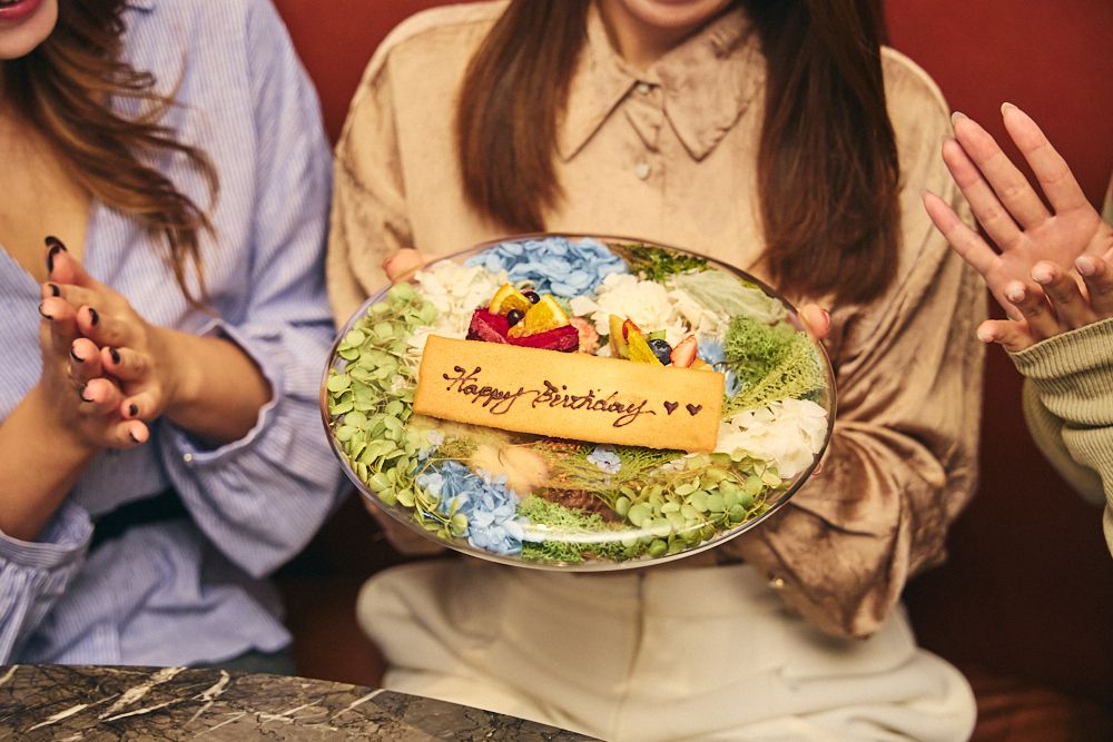 [DINNER ANNIVERSARY SHARE COURSE] Includes a toast drink and 4 dishes in total: Appetizer + Pasta + Main (fish or meat dish) + Dessert + Message plate + Coffee