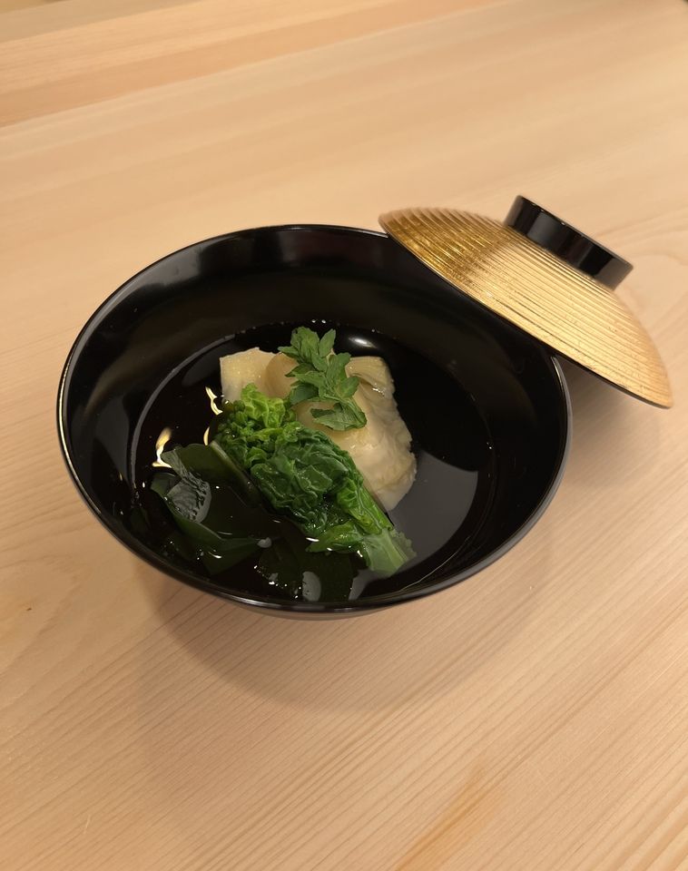 Lunch 3 seasonal snacks and nigiri course