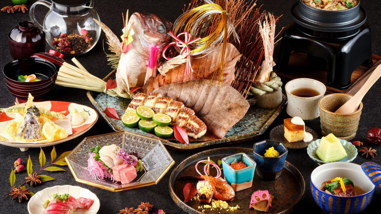 [For celebratory occasions such as meetings] Celebration Kaiseki (9 dishes in total)