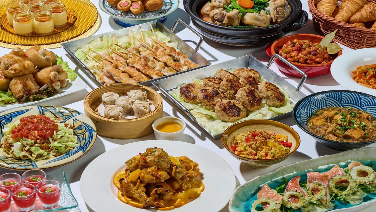 【土日祝ランチビュッフェ】　Ryukyu ✖ American GOURMET BUFFET ＼オープンキッチンで焼き上げる自慢のステーキや、自分好みにトッピングできるソフトクリームも食べ放題／