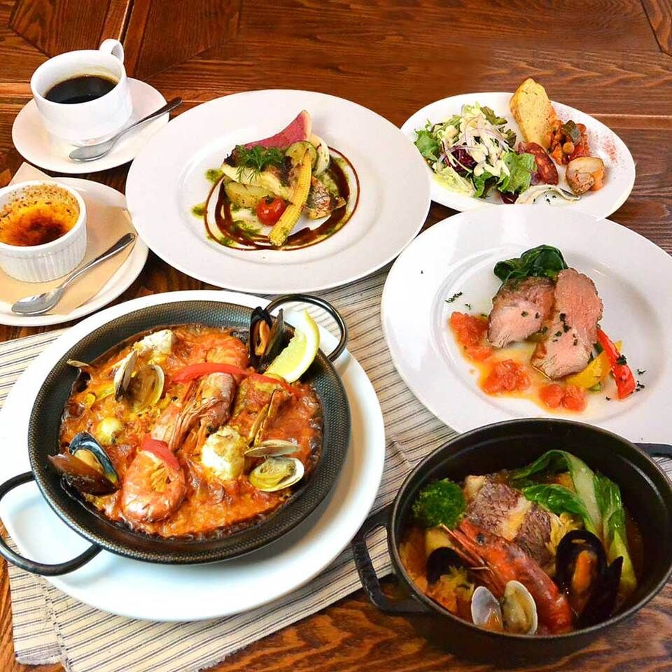 HP限定★公式予約特典付き!!【ベストレートプラン｜ランチ】ラ・ボデガ ランチコース《乾杯ドリンクプレゼントorデザートがボリュームアップ♪》