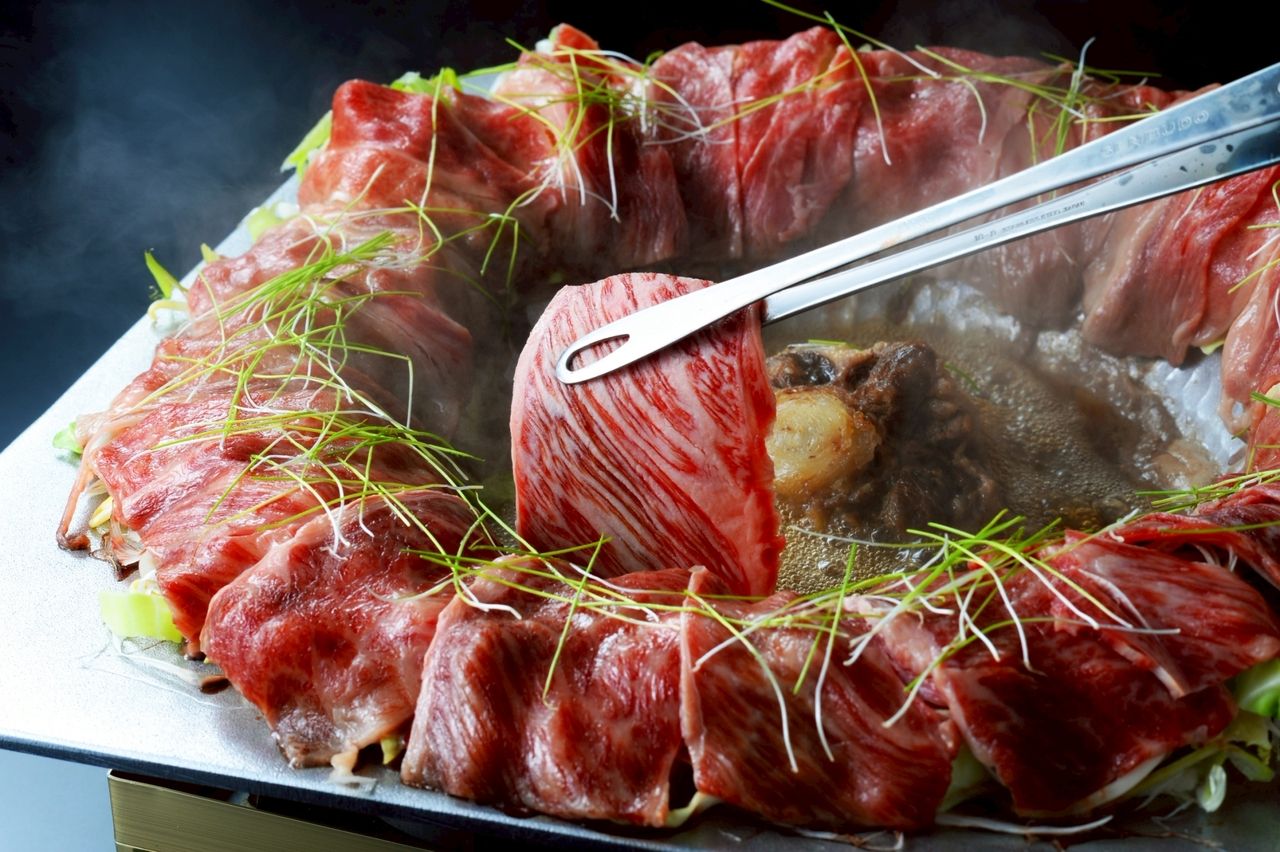 홋카이도산 와규 냄비