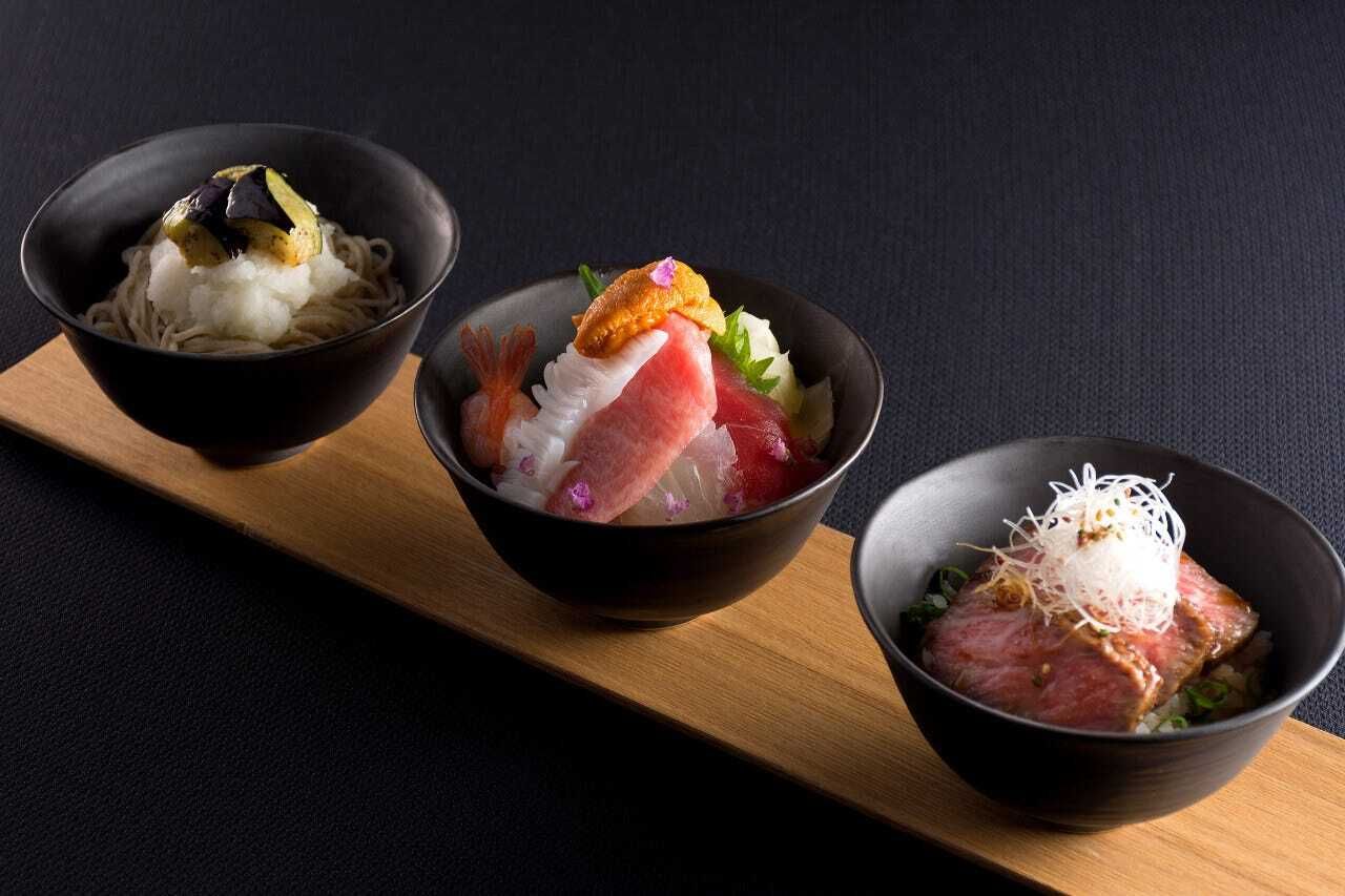 【ランチ】 【北国街道】牛肉の炙り焼き丼、海の幸丼、おろしそばなど全5品
