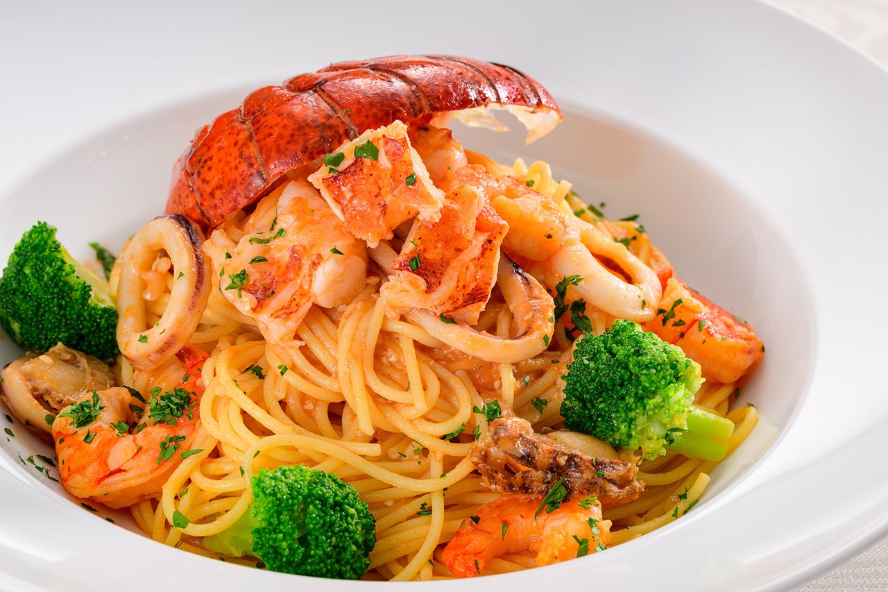 【ランチセット】季節限定！乾杯ドリンク付き★オマール海老のスパゲッティ　ペスカトーレ（12/1～2/27）