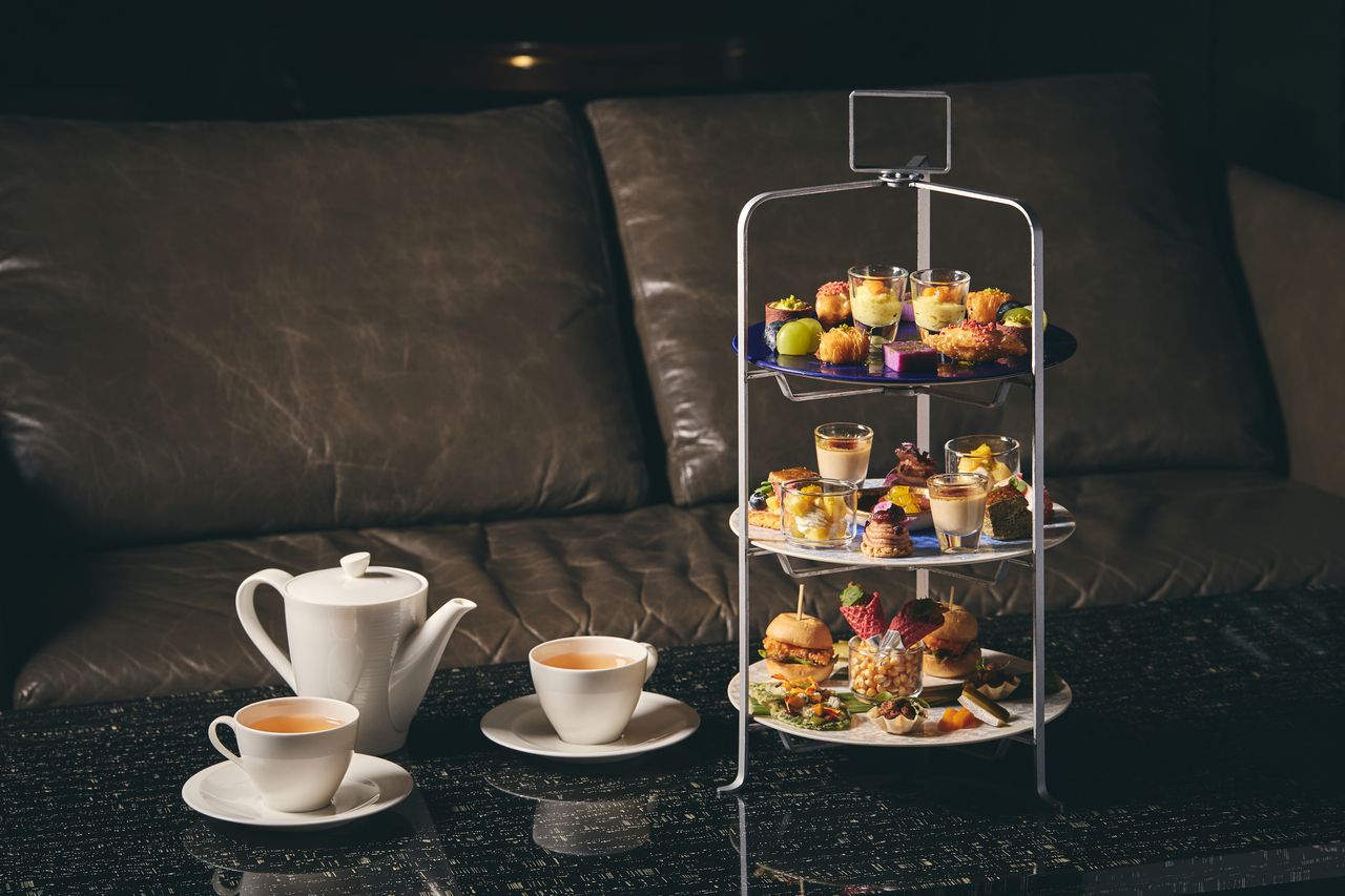 アフタヌーンティー＋【2時間】カフェフリー＆茶葉交換可 ＋ グラスシャンパン Glass Champagne 