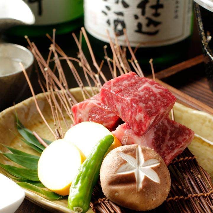  [Lunch Shizuku Kaiseki] Hokushinetsu brand beef crystal grilled and more - 7 dishes in total
