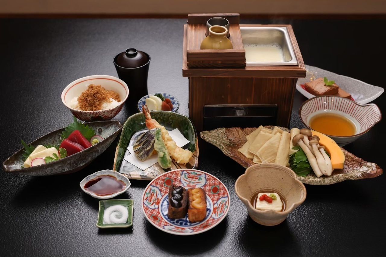 Yuba shabu-shabu course