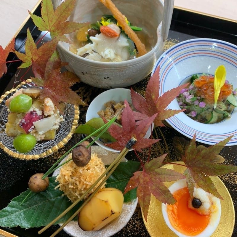 【懐石ランチ】7700円コース+手拭い付き(ワンドリンクなし)