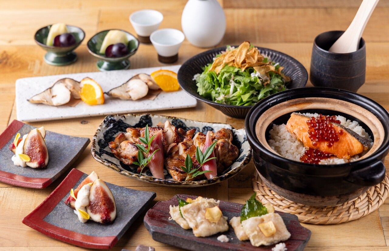 1/5~【Table Check限定価格　6,100円】旬菜コース-2時間飲み放題つき-お料理8品。〆は名物土鍋めし