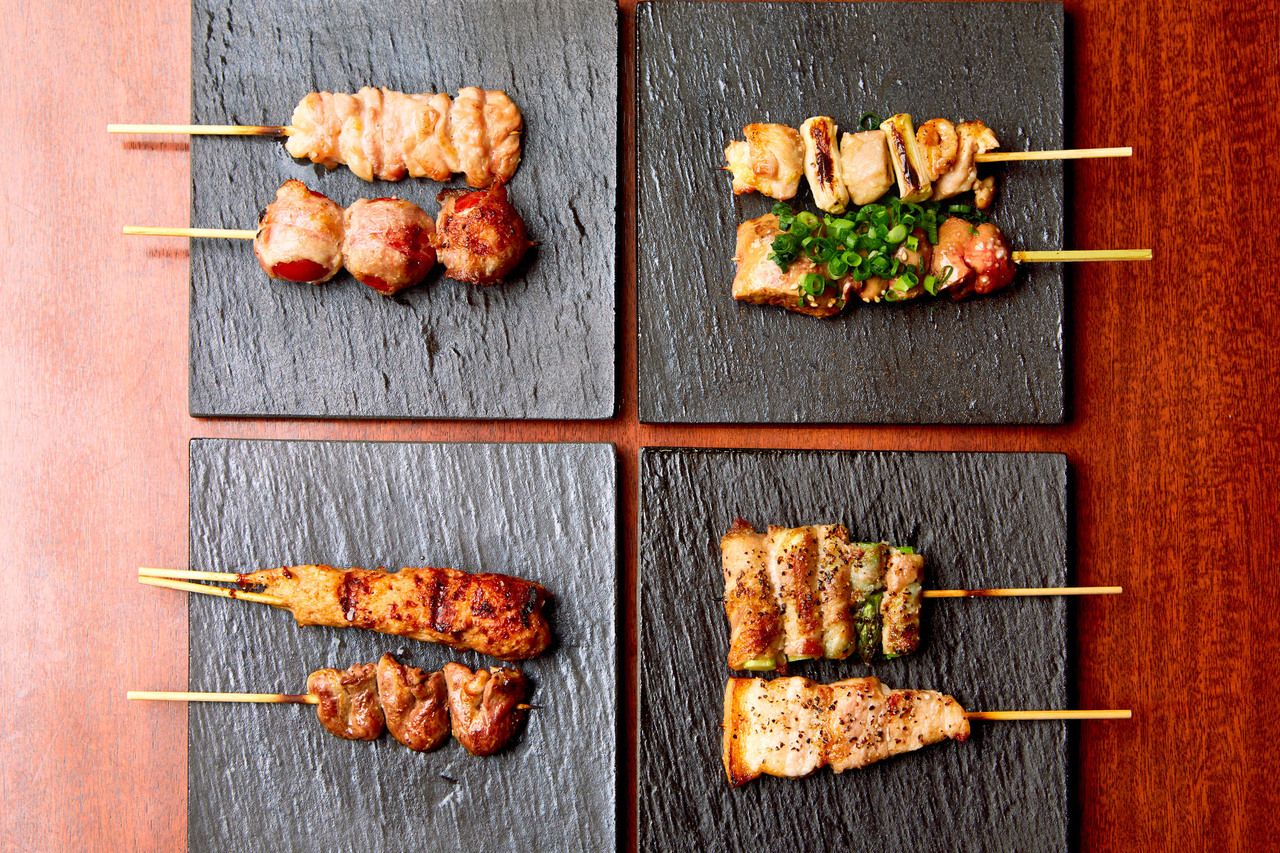 A seasonal 6-kind skewer course including our famous white liver. *All-you-can-drink is an additional 2,000 yen