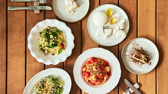 【Lunch Course】つくりたてフレッシュチーズと生パスタを楽しむ全3品ランチコース