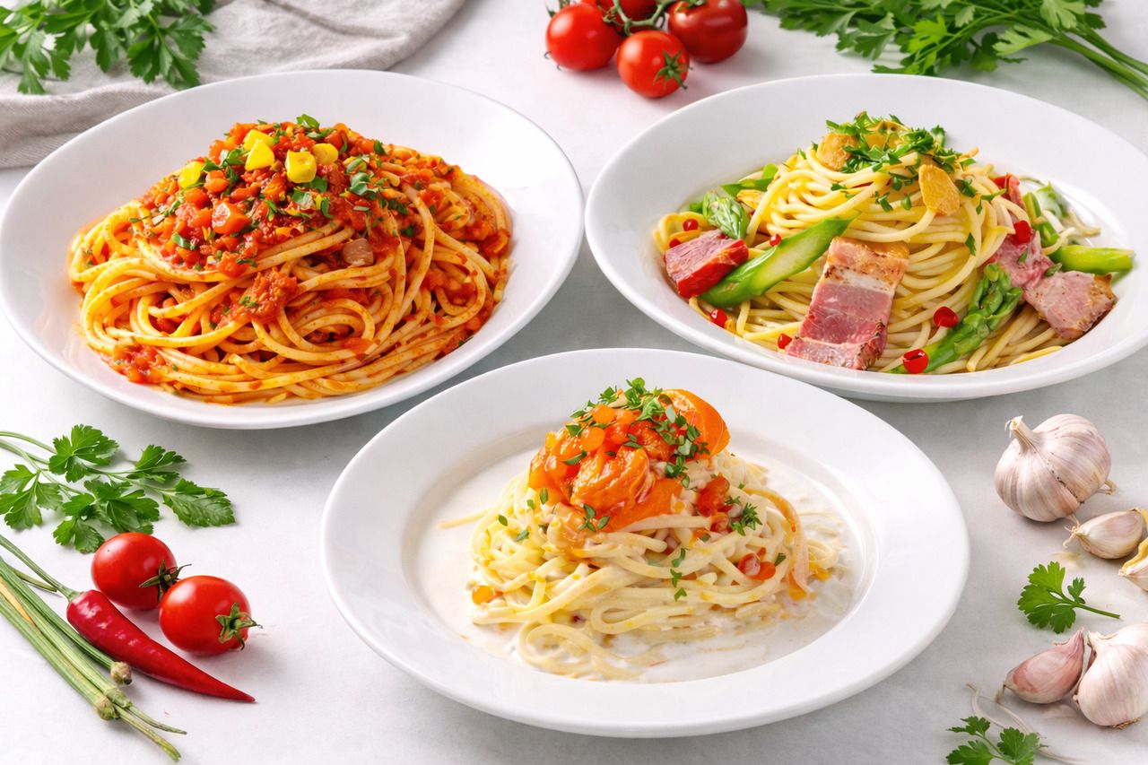 【★平日限定★選べるパスタランチ】サラダ＆スープバー+1ドリンク＆デザート付