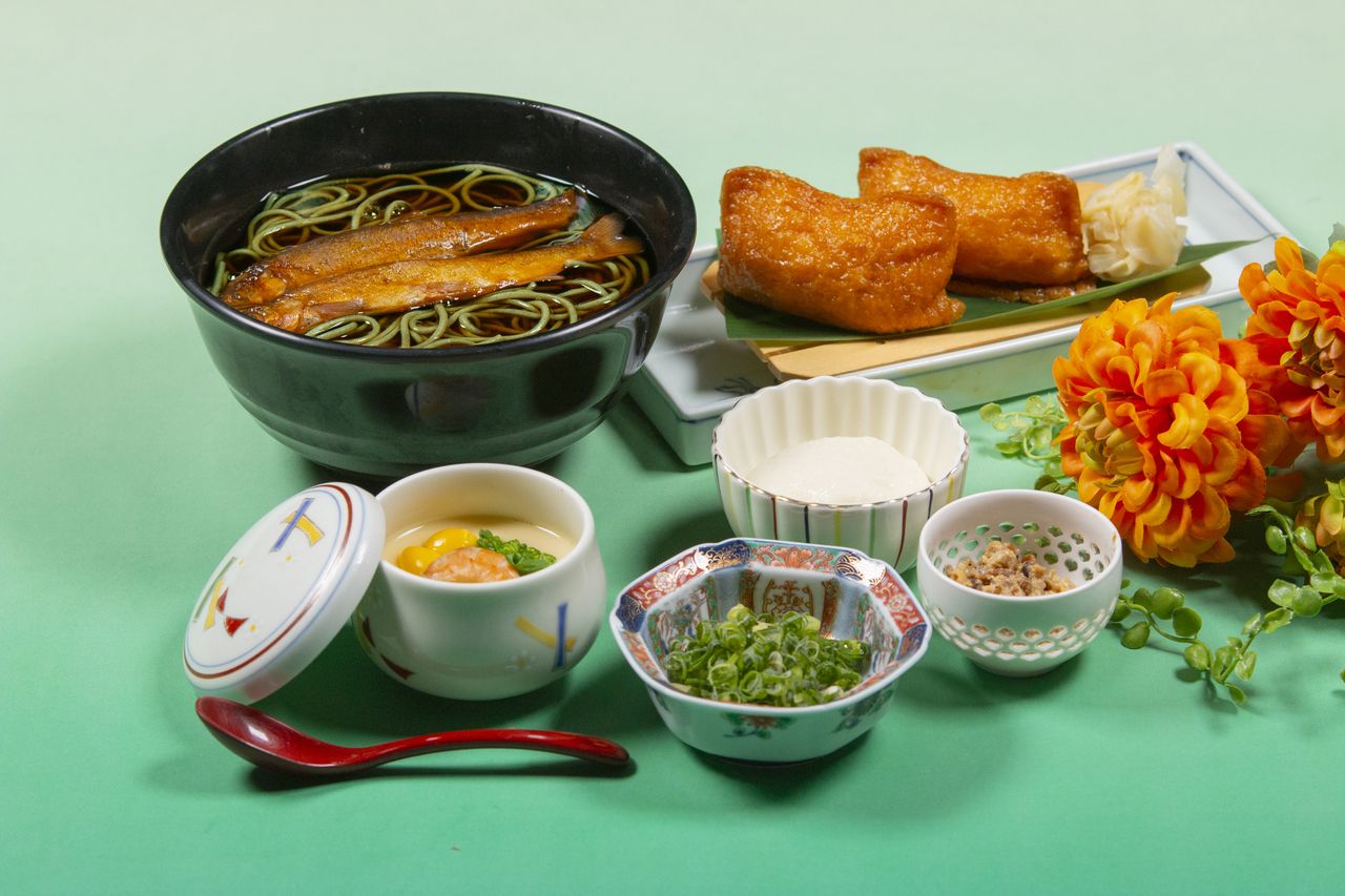 Lunchtime soba noodles "Seseragi"
