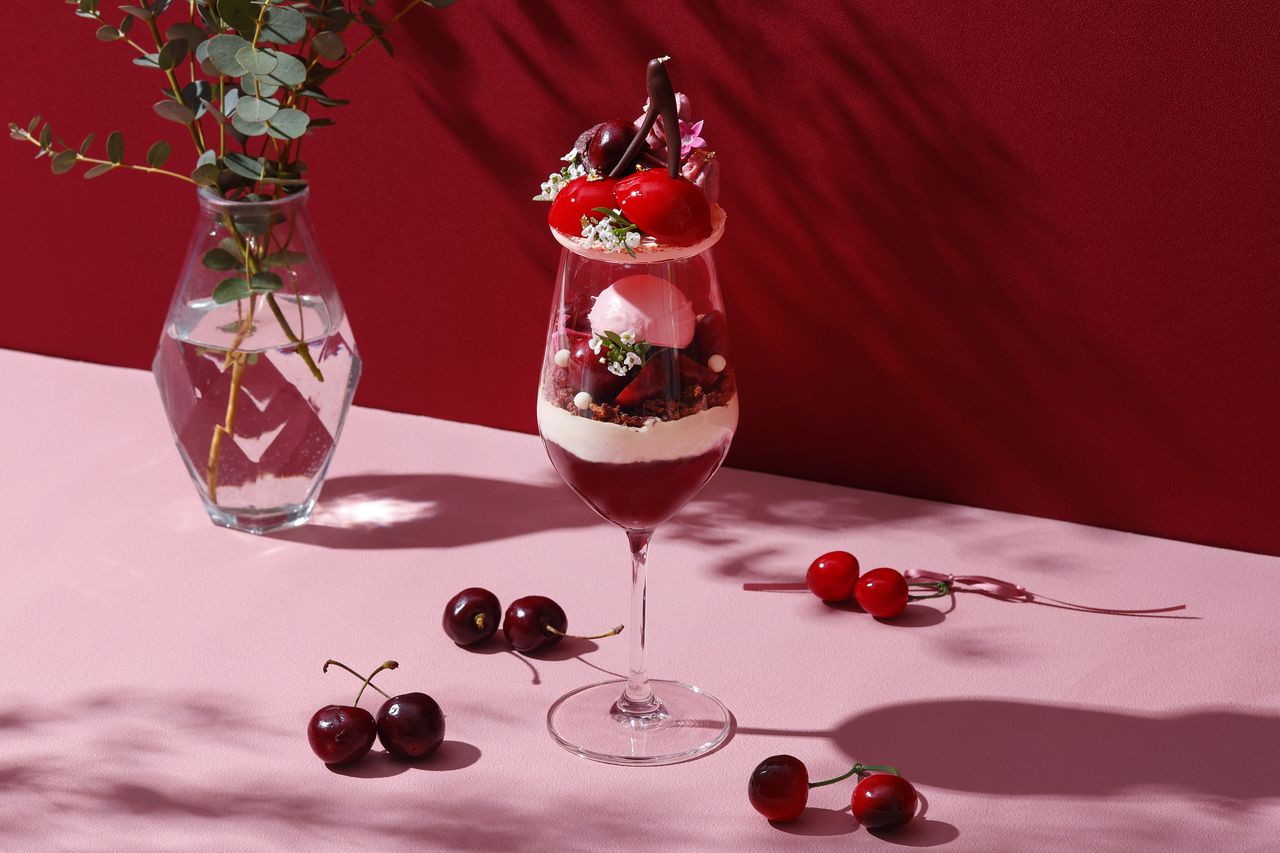Weekdays: Cherry Rouge Parfait with drink and truffle fries