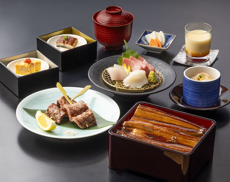 Domestic eel rice bowl course