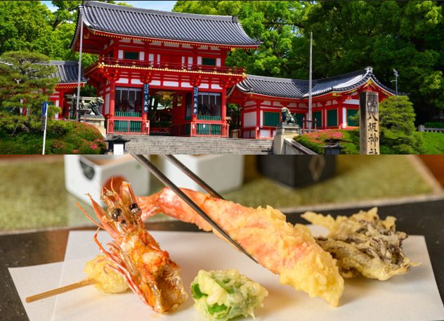 【午餐】八坂 | 天妇罗午餐套餐：一份令人满意的天妇罗套餐，充分展现了食材和制作技巧。