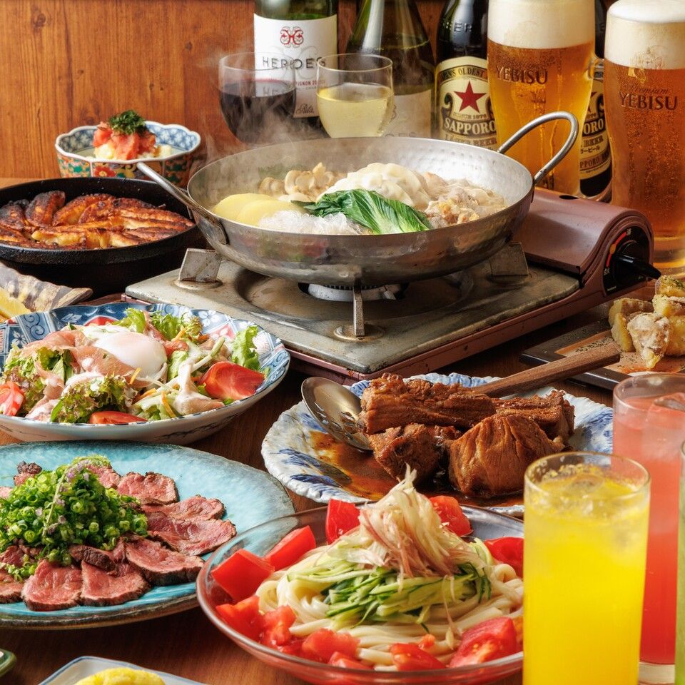 【デート・女子会に】豆乳麻辣タンと肉料理のご褒美宴会★ノンアルも充実の飲み放題付4,700円