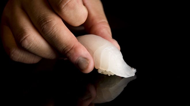 Curso surpresa de ostras, sushi e enguia