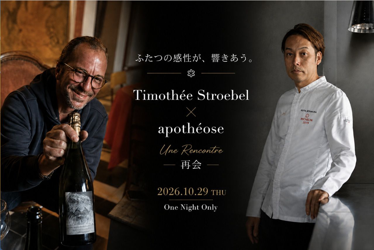 Timothée Stroebel × apothéose｜おまかせコース＆5種ワインペアリング