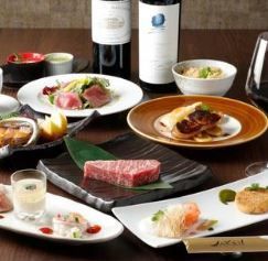 【120分飲み放題付】◆特撰黒毛和牛ロース&モモステーキ会席コース|<誕生日・記念日に>全7品