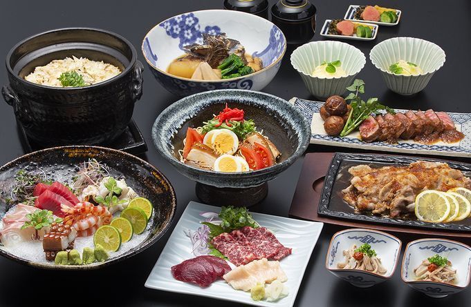 1ドリンク付き【土日祝ランチ】万祭コース（全10品）