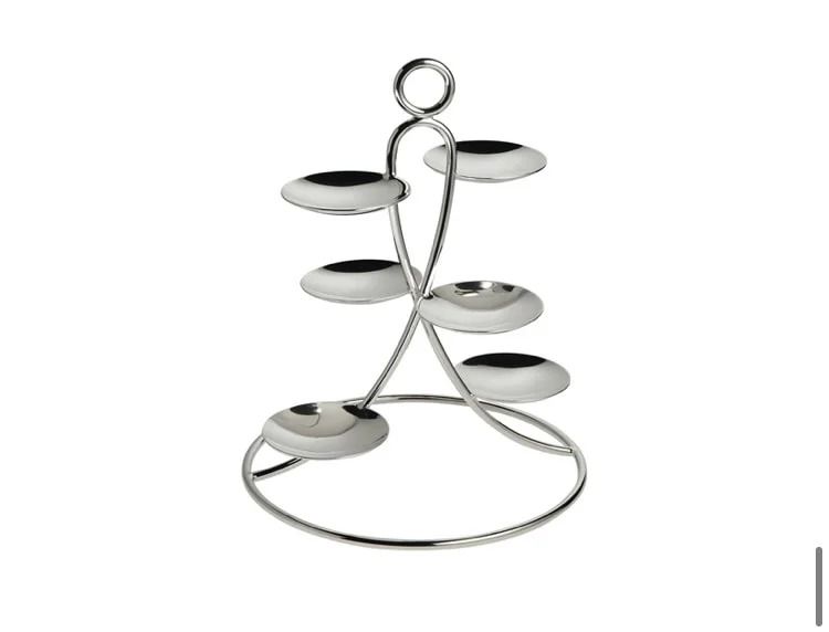 Irkola small confectionery stand (ERCUIS pure silver petit four stand) 6 small dishes