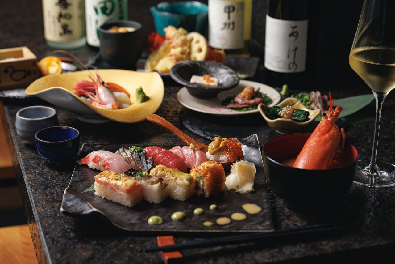 SATORI Sushi Omakase 9pc course ¥9900