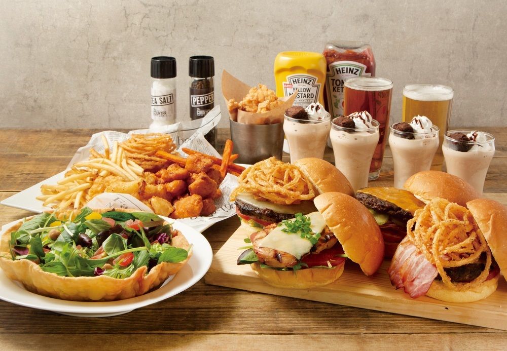 お好きなバーガーが選べて、フライ食べ放題プラン 