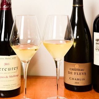 【オプション】ワインペアリング シャンパーニュ+ワイン4種(260ml)