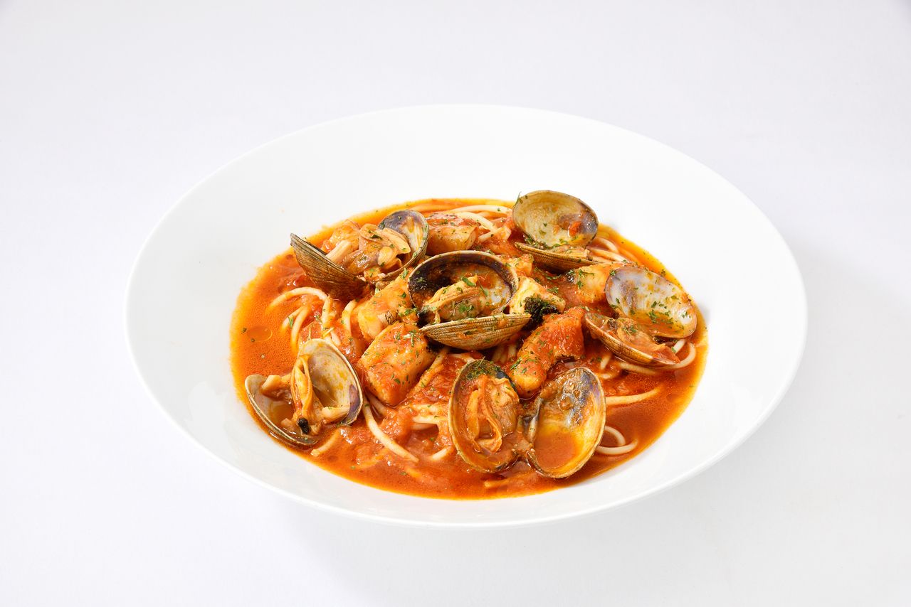 【単品】真鱈と浅蜊貝のトマトスープスパゲティ