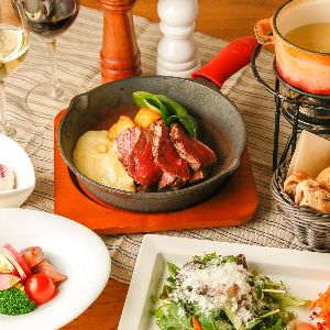 ビーフ＆パスタコース　4000円(税込)