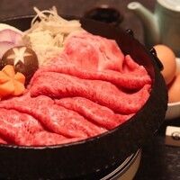 黒毛和牛すきなべ　上コース