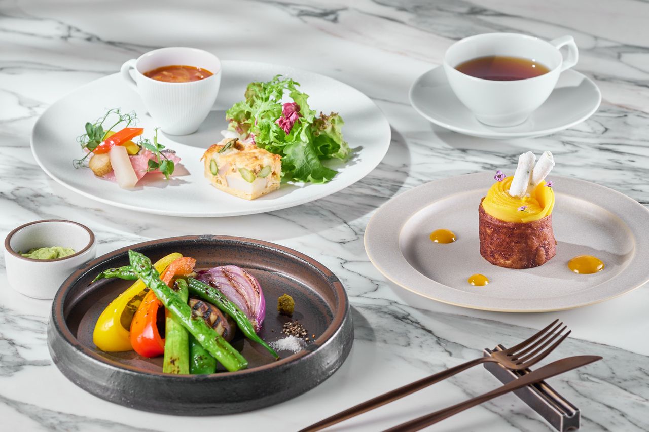 【平日限定】2階 Aランチコース(前菜盛り合わせ・季節野菜のグリルorパスタ・デザート)