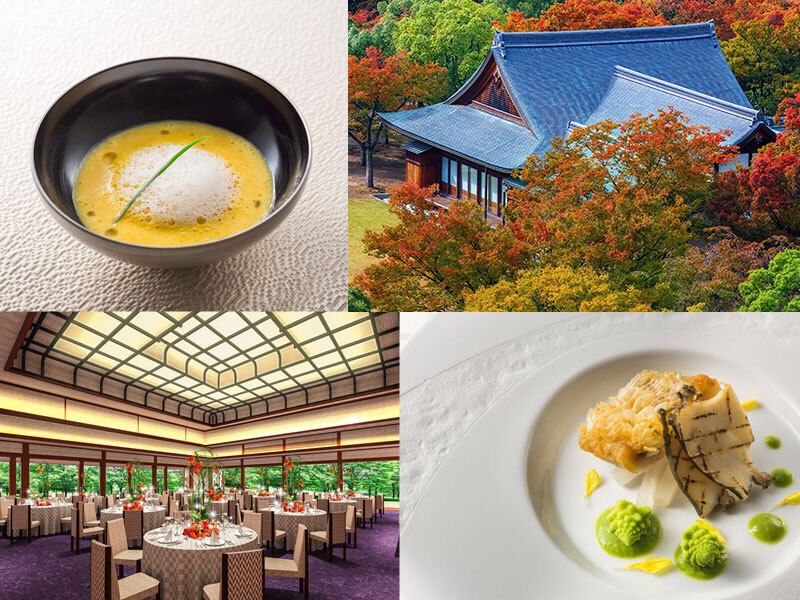 [Osaka Castle Nishinomaru Garden admission ticket included] Full course lunch plan