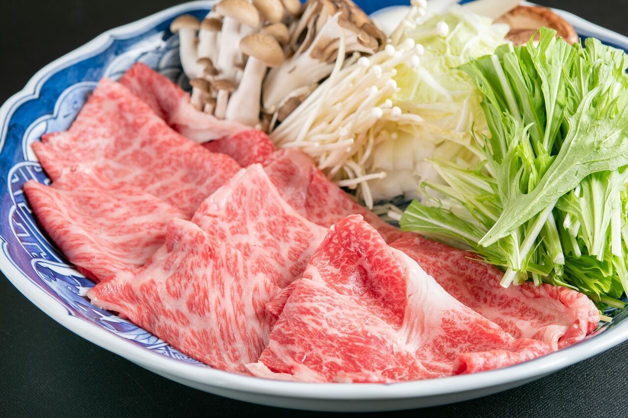 Japanese black beef hot pot