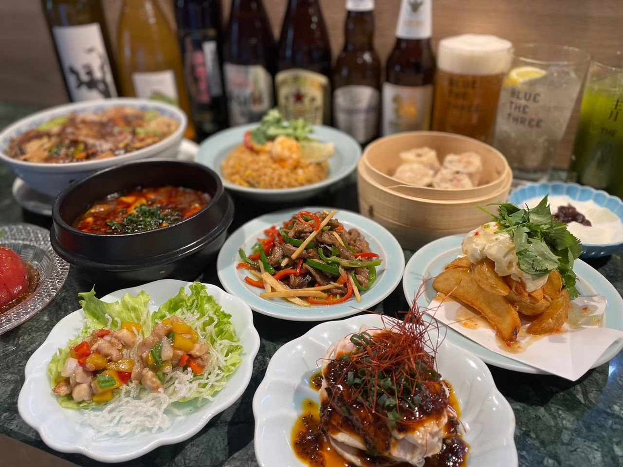 [Standard banquet course] 9 dishes in total, 120 minutes of all-you-can-drink included. A hearty meal! Enjoy our specialties such as our speciality tea and Shaoxing wine!