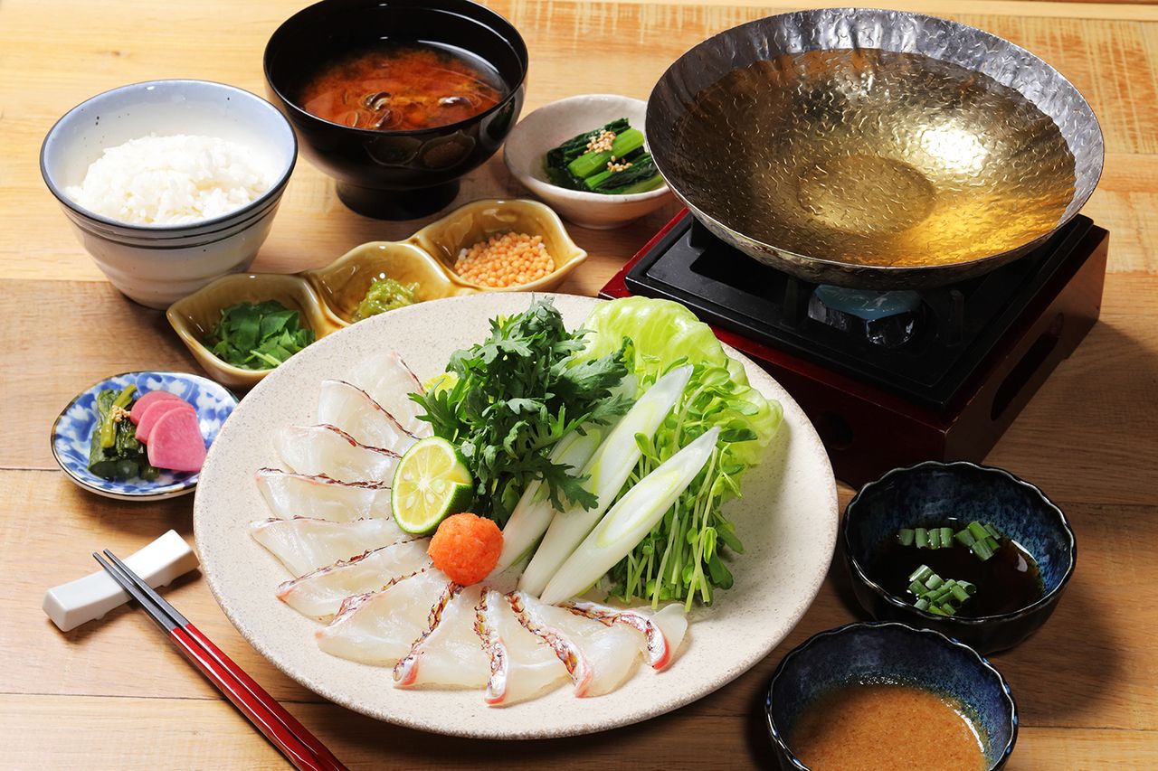【ランチ一番人気！お一人予約OK】真鯛のしゃぶしゃぶセット2,700円