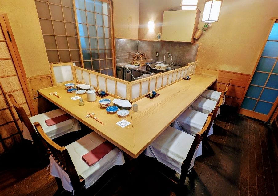 [Dinner] Counter seating, Miyabi Tempura Course ¥21,780 (tax and 10% service charge included)