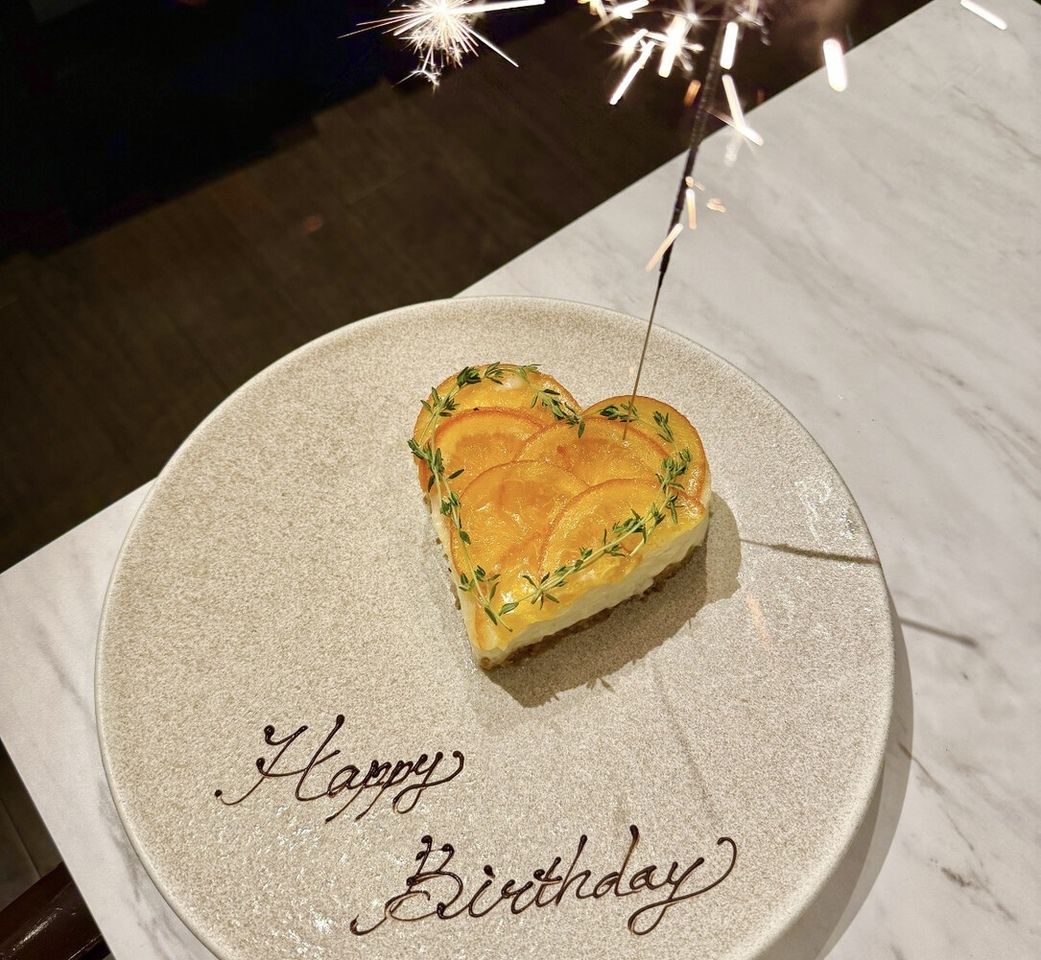 【記念日】コース♦限定ケーキ付！お誕生日・記念日のお祝いに