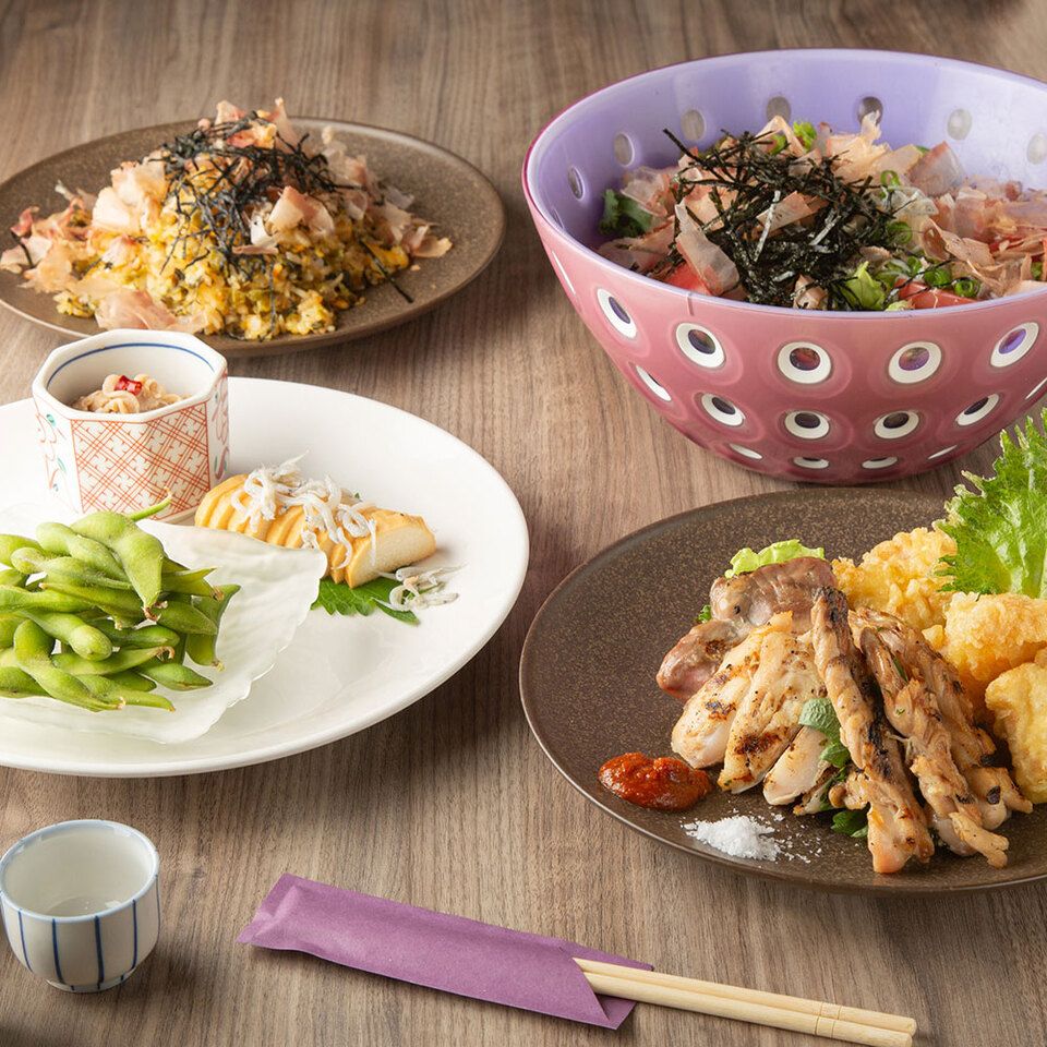 [Ichibanya] Casual course of Kyushu cuisine and snacks that go well with sake