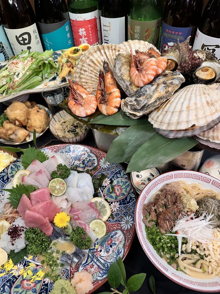 【たっぷり海の幸！ガンガン焼きコース】2時間飲み放題付き全6品 