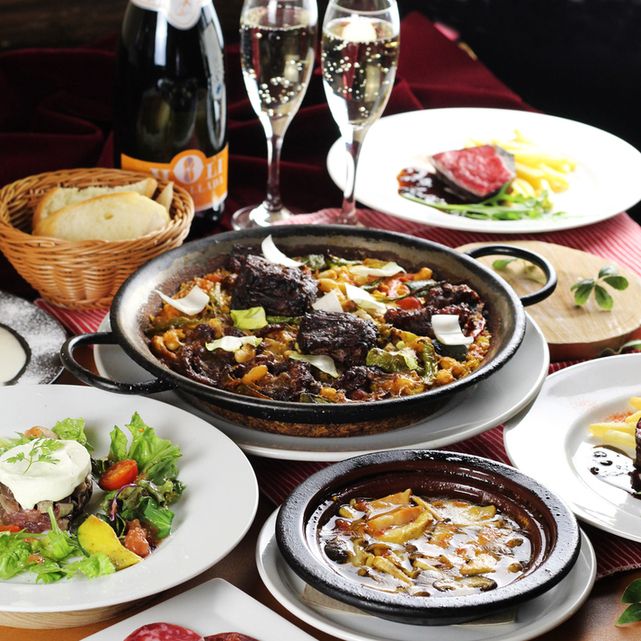 [Lunch] Special Course ~LA BODEGA PARRILLA CURSO~ {Includes seasonal fruit cocktail} [5 dishes total]