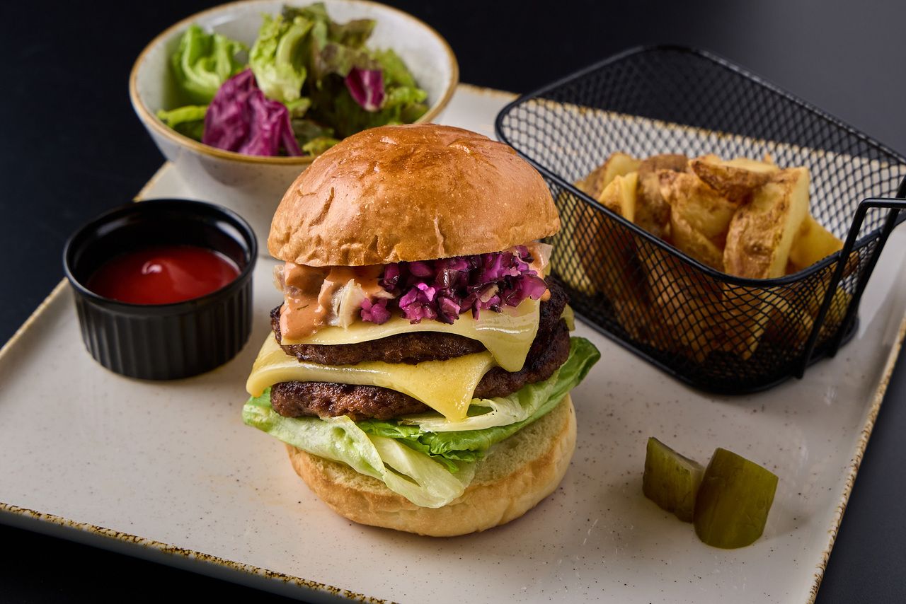 긴자 더블 치즈 버거