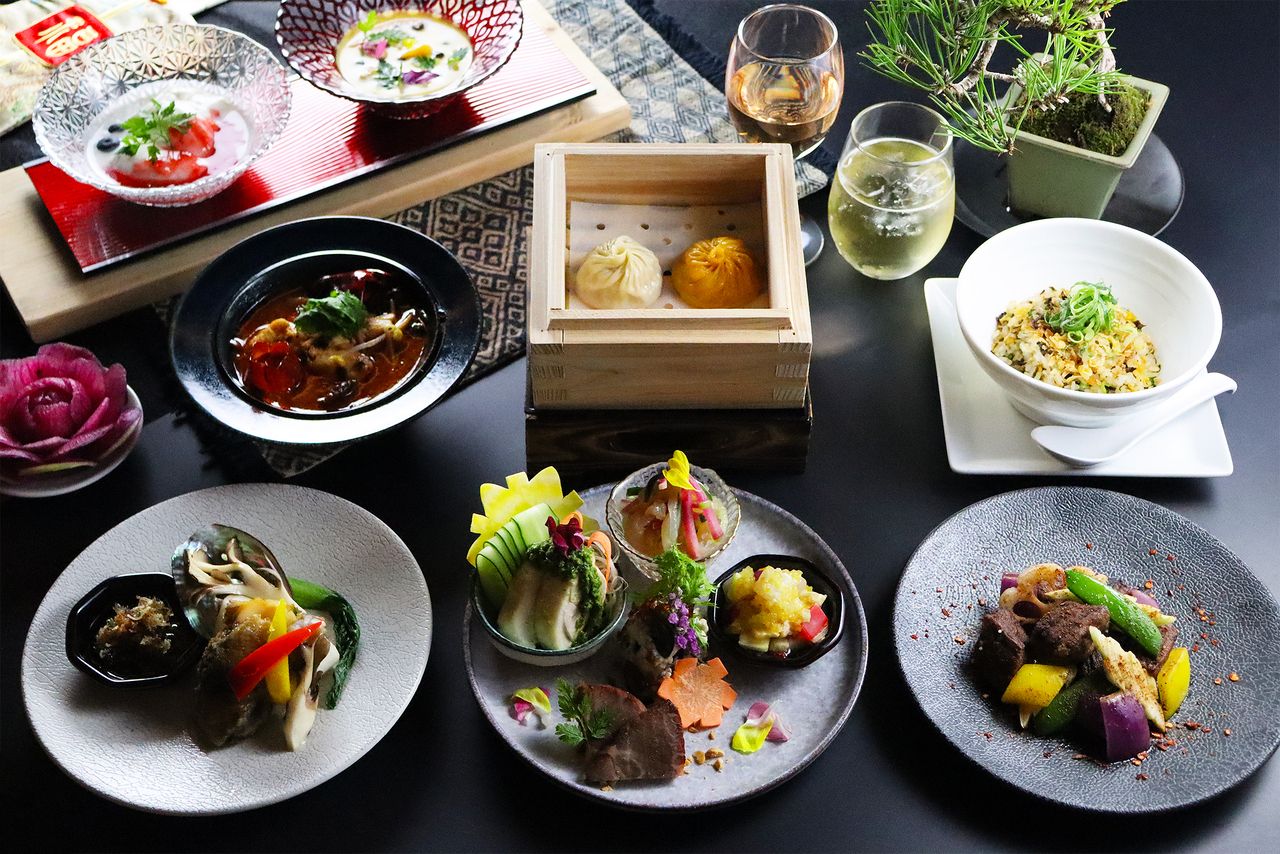 Abalone and Wagyu beef course