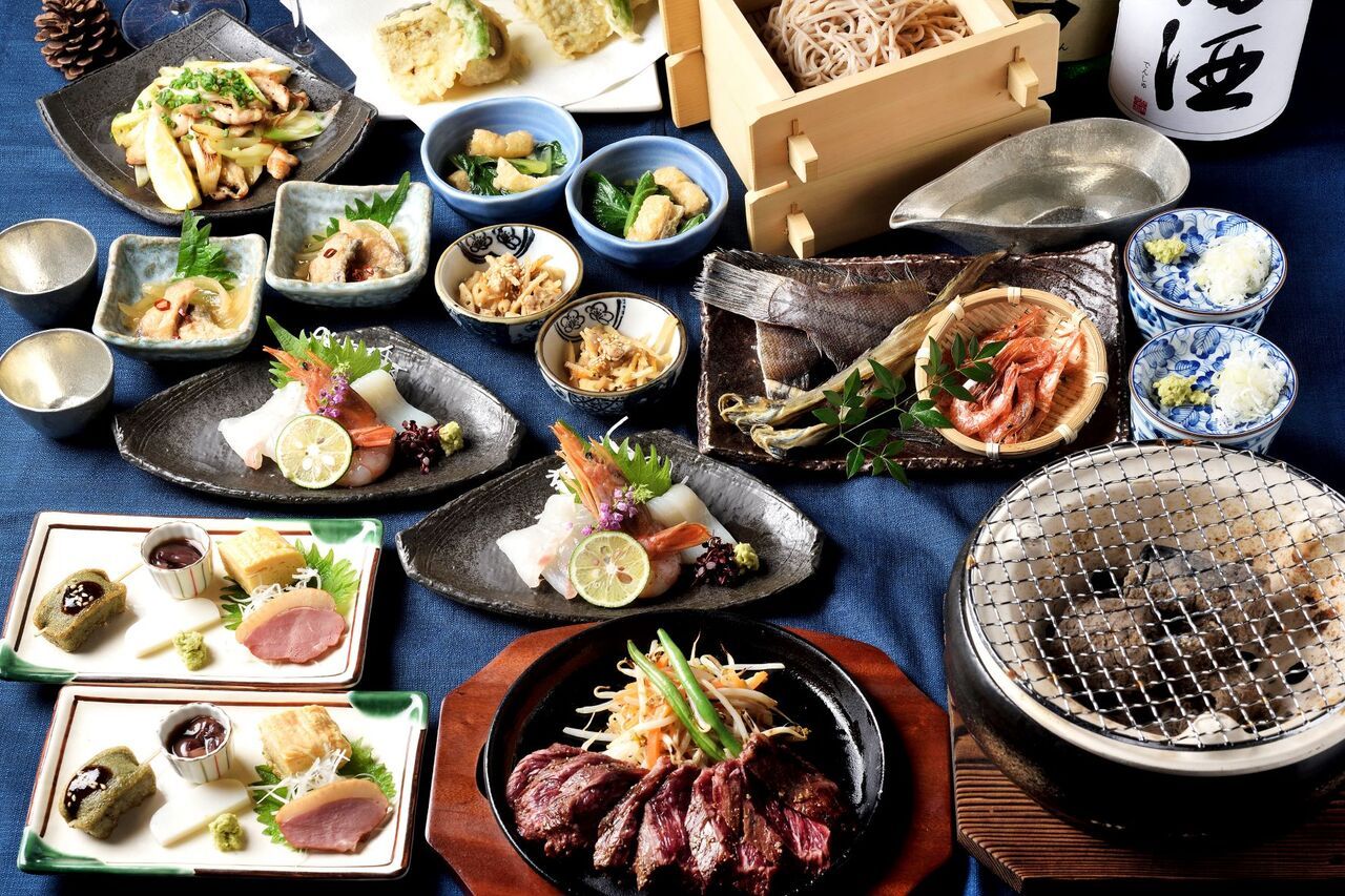 ★接待におすすめ！料理は全て個々盛り！！ゆったり150分コース★ ２．５時間飲み放題付　  8000円