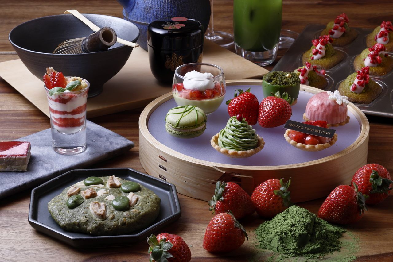 【早割10％ OFF】宇治抹茶＆京都産苺アフタヌーンティー 【THE GARDEN BAR】