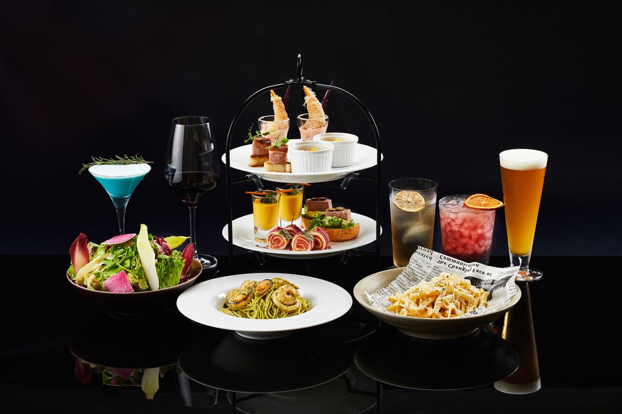 [Evening Afternoon Tea] Duck confit and seafood stand + 2 hours of all-you-can-drink including champagne (12/1~1/31)